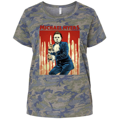 Ladies Curvy Jersey - YWAGSDKB - Vintage Camo - 5