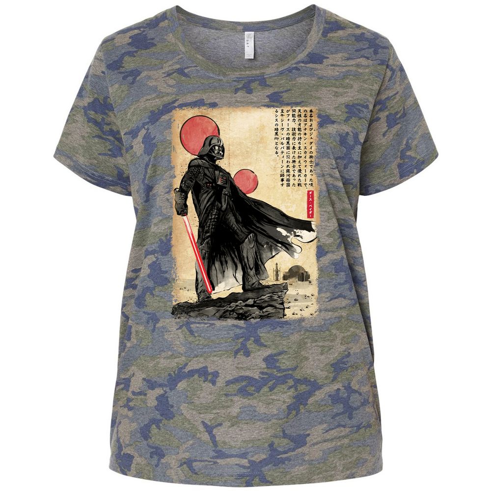 Ladies Curvy Jersey - J9H81GYJ - Vintage Camo - 5