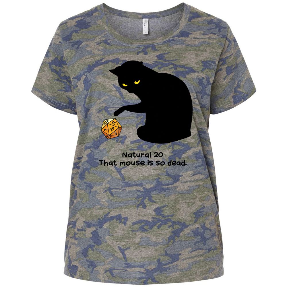 Ladies Curvy Jersey - EAGBGCZ8 - Vintage Camo - 5