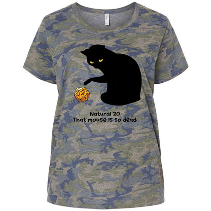 Ladies Curvy Jersey - EAGBGCZ8 - Vintage Camo - 5