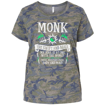 Ladies Curvy Jersey - C8L3GXGV - Vintage Camo - 5