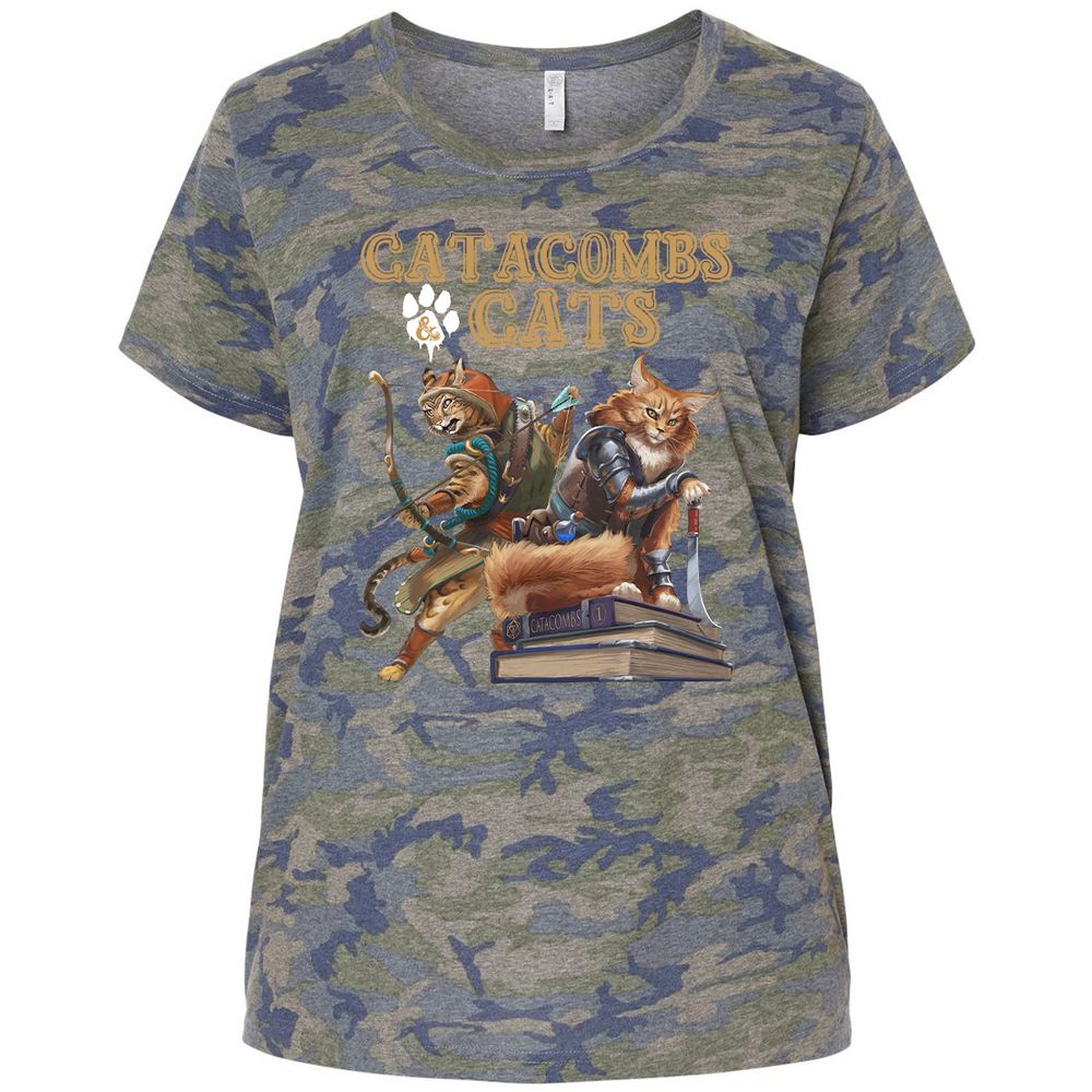 Ladies Curvy Jersey - N9M6X2CN - Vintage Camo - 5