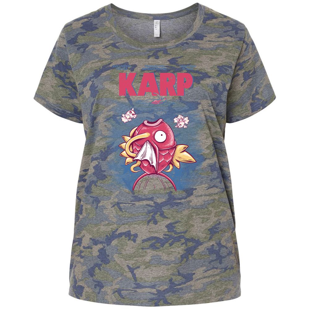 Ladies Curvy Jersey - JKG8WD6F - Vintage Camo - 5