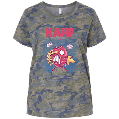Ladies Curvy Jersey - JKG8WD6F - Vintage Camo - 5