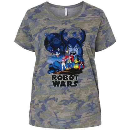 Ladies Curvy Jersey - J5AE8JH2 - Vintage Camo - 5