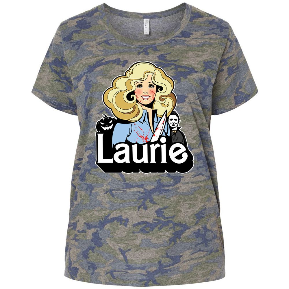Ladies Curvy Jersey - TCBNTVEB - Vintage Camo - 5