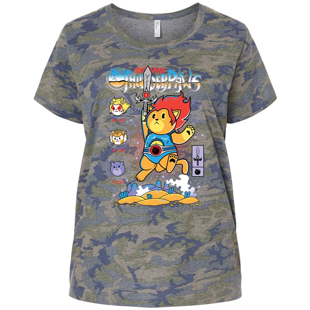 Ladies Curvy Jersey - AKNKJWJE - Vintage Camo - 5