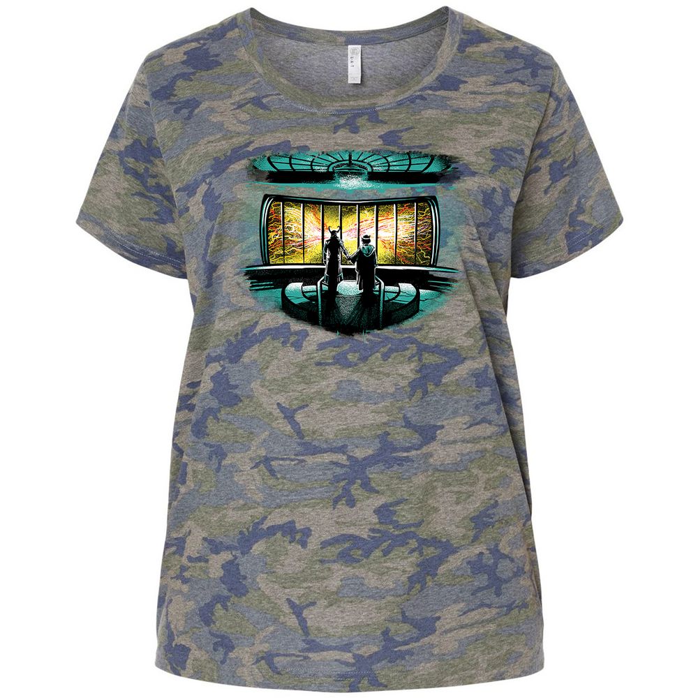 Ladies Curvy Jersey - 65WM93E8 - Vintage Camo - 5