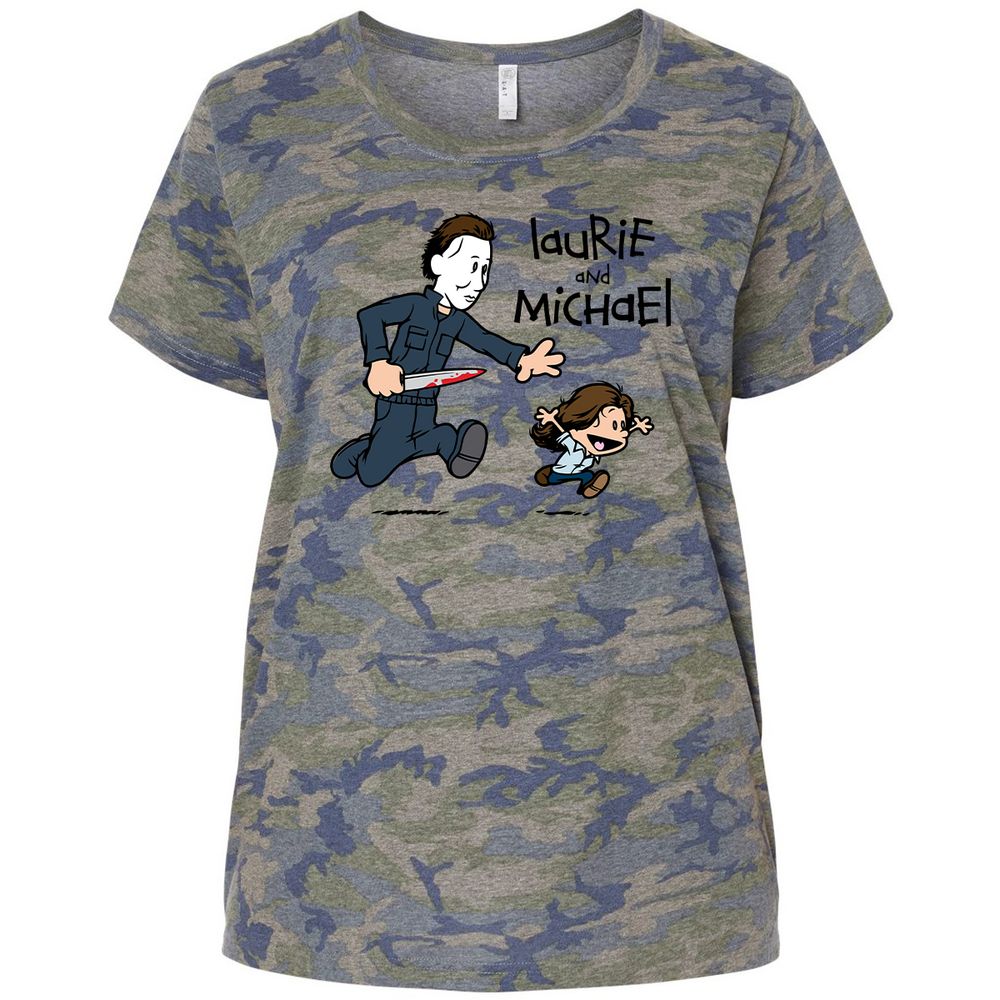 Ladies Curvy Jersey - A4SUV2S3 - Vintage Camo - 5