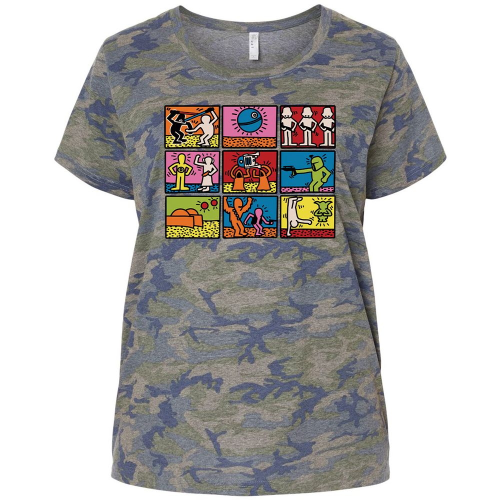 Ladies Curvy Jersey - 767CC67J - Vintage Camo - 5