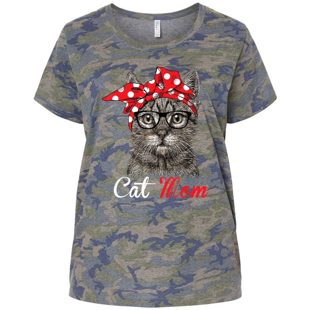 Ladies Curvy Jersey - 17TUHYF5 - Vintage Camo - 5