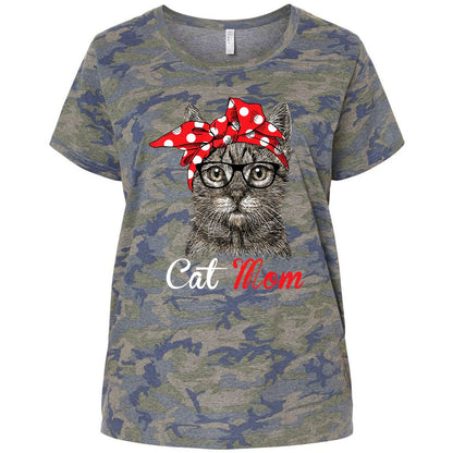 Ladies Curvy Jersey - 17TUHYF5 - Vintage Camo - 5