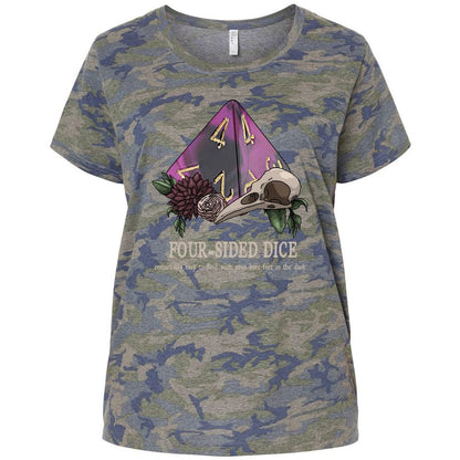 Ladies Curvy Jersey - YUU9HVH5 - Vintage Camo - 5