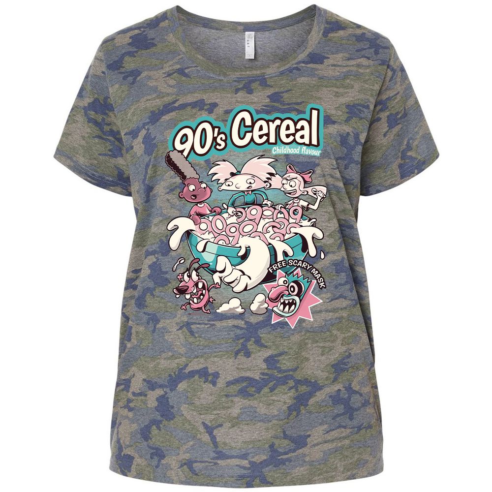 Ladies Curvy Jersey - ATH116UV - Vintage Camo - 5