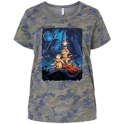 Ladies Curvy Jersey - W7HFD4V6 - Vintage Camo - 5