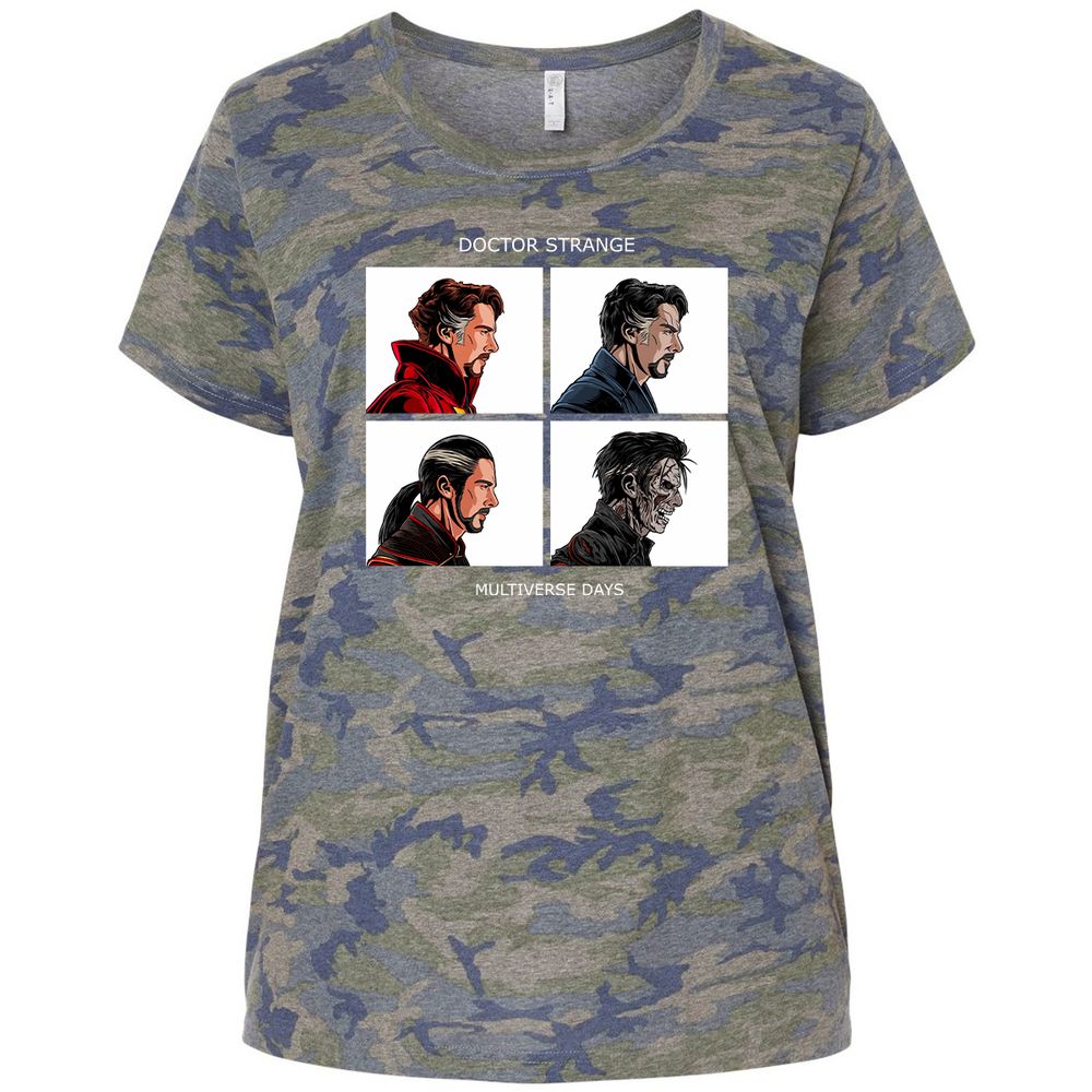 Ladies Curvy Jersey - H1XEHK4H - Vintage Camo - 5