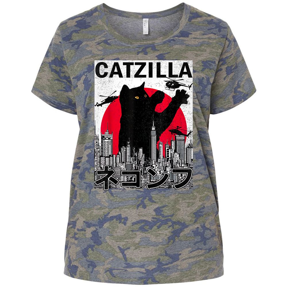 Ladies Curvy Jersey - Q5SJSEWQ - Vintage Camo - 5