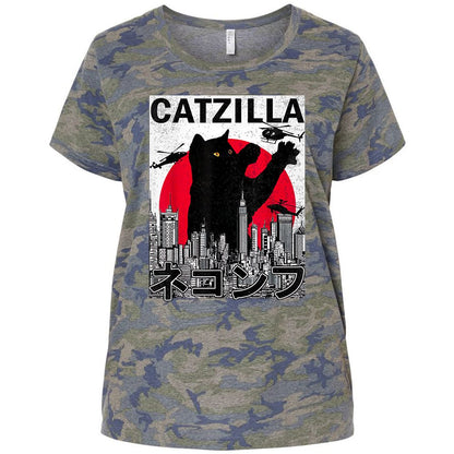 Ladies Curvy Jersey - Q5SJSEWQ - Vintage Camo - 5