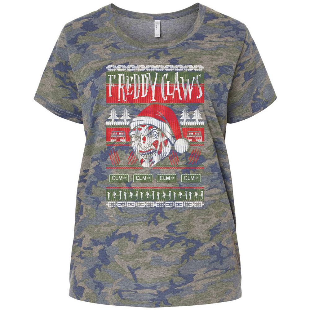 Ladies Curvy Jersey - AJ2EE55A - Vintage Camo - 5