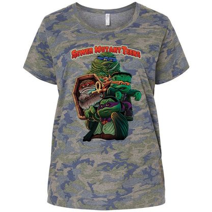 Ladies Curvy Jersey - X3XBLEZV - Vintage Camo - 5