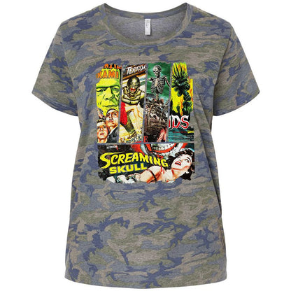 Ladies Curvy Jersey - T39H9Y8U - Vintage Camo - 5