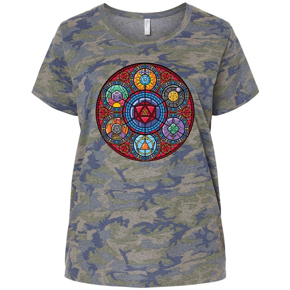 Ladies Curvy Jersey - A22KVZLT - Vintage Camo - 5