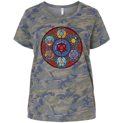 Ladies Curvy Jersey - A22KVZLT - Vintage Camo - 5