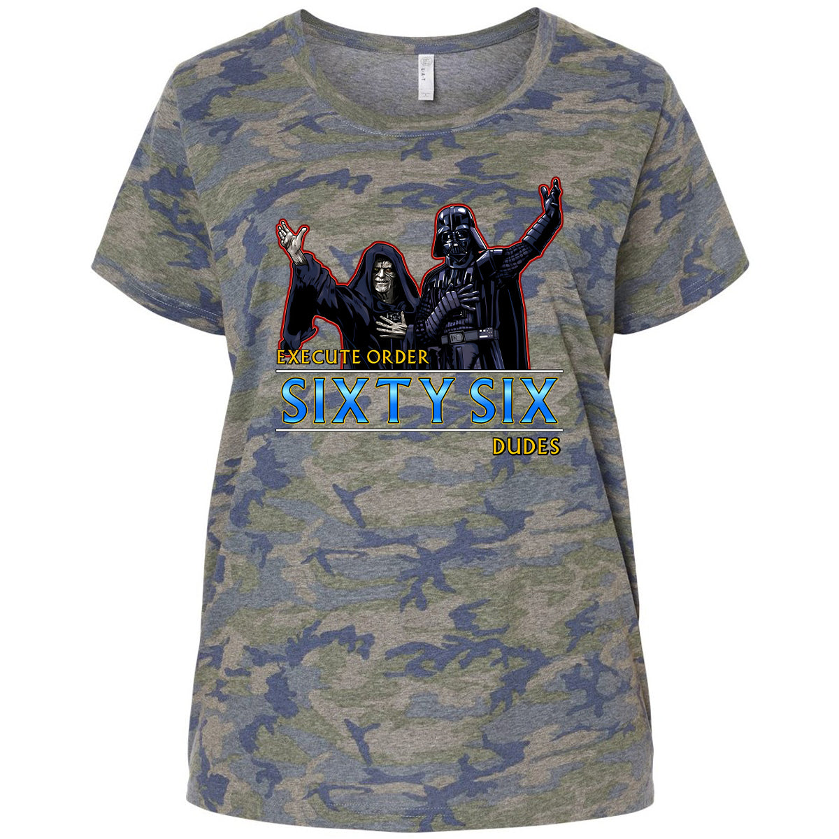 Ladies Curvy Jersey - 6B45FJCW - Vintage Camo - 5