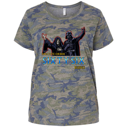 Ladies Curvy Jersey - 6B45FJCW - Vintage Camo - 5