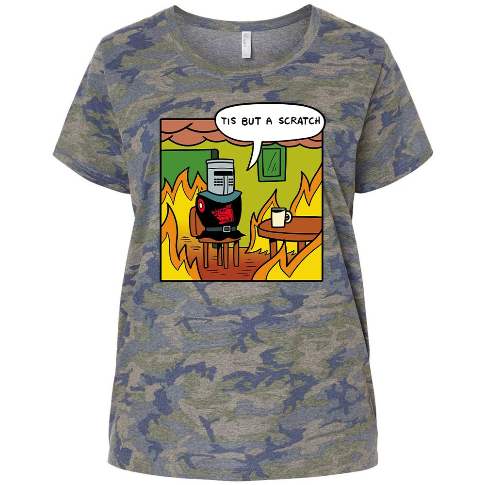 Ladies Curvy Jersey - KXQUM8RA - Vintage Camo - 5