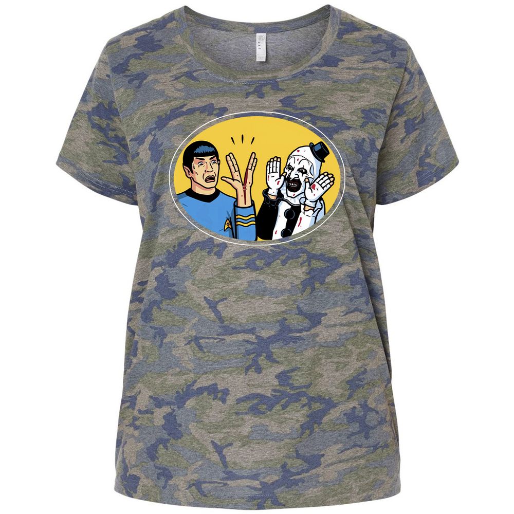 Ladies Curvy Jersey - A23L4TV9 - Vintage Camo - 5