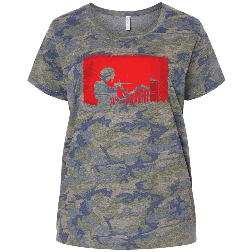Ladies Curvy Jersey - W194JEK2 - Vintage Camo - 5