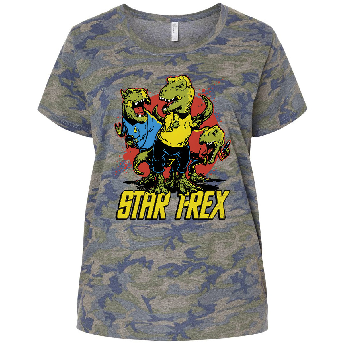 Ladies Curvy Jersey - W29K85LR - Vintage Camo - 5