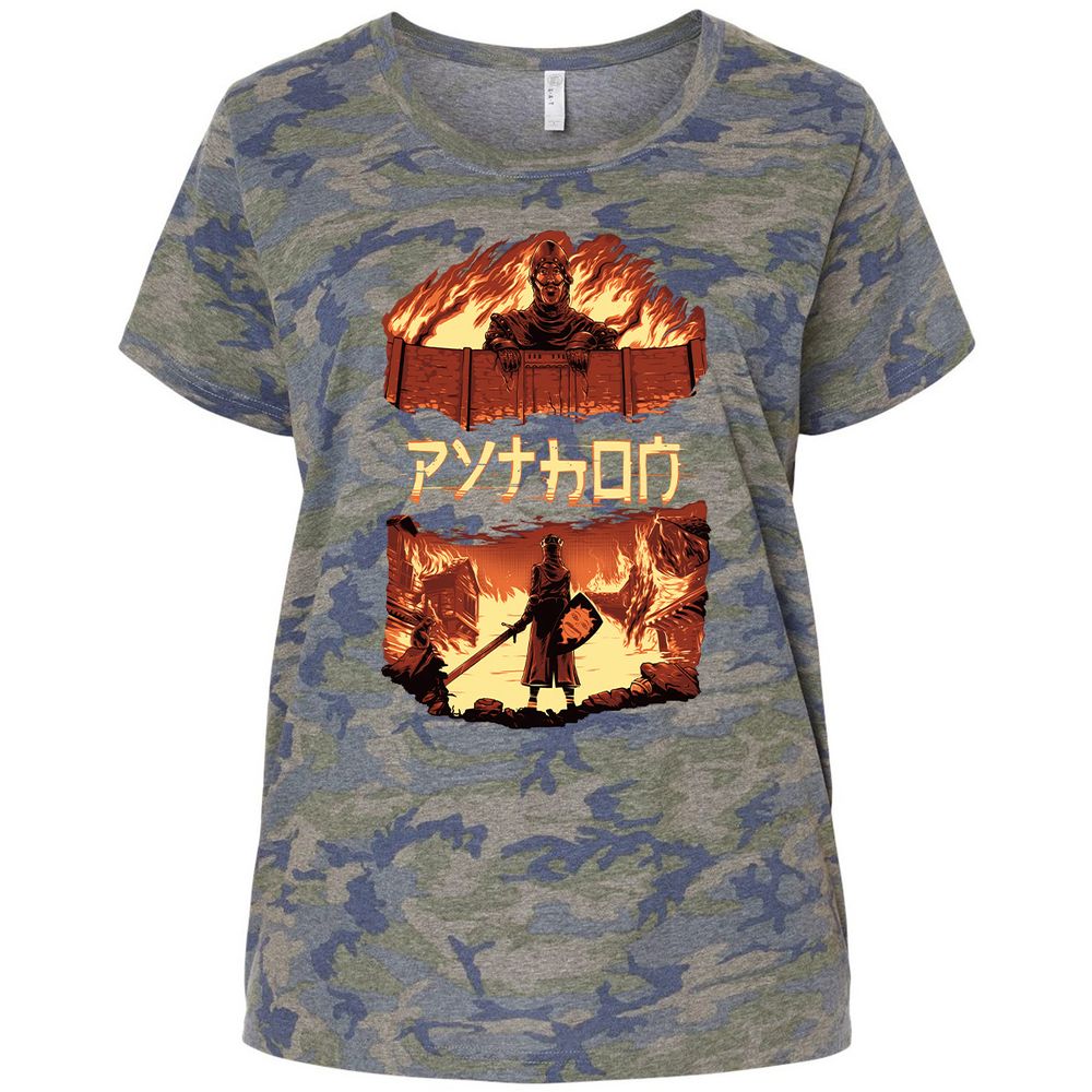 Ladies Curvy Jersey - V155SMJ9 - Vintage Camo - 5