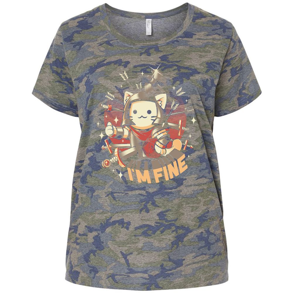 Ladies Curvy Jersey - ZMK5VT66 - Vintage Camo - 5