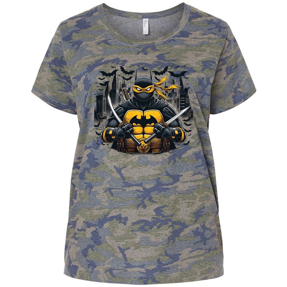 Ladies Curvy Jersey - UJ74H9ZB - Vintage Camo - 5