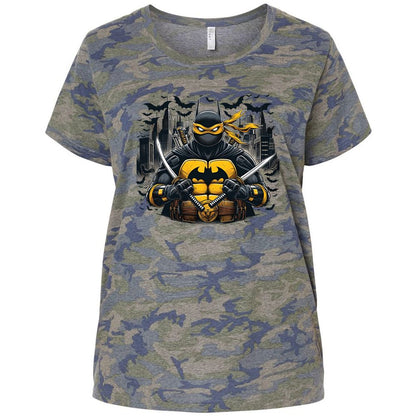 Ladies Curvy Jersey - UJ74H9ZB - Vintage Camo - 5