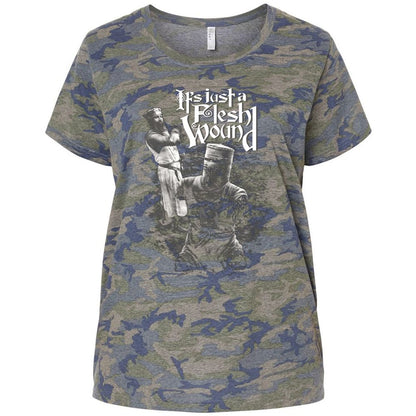 Ladies Curvy Jersey - GDPC9PFR - Vintage Camo - 5