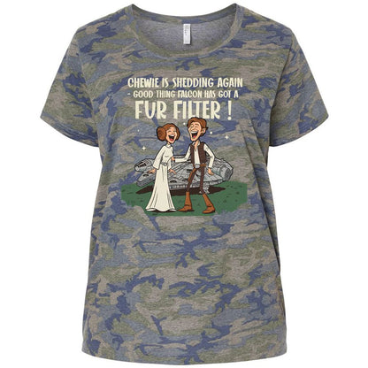 Ladies Curvy Jersey - 1T8WVFUR - Vintage Camo - 5