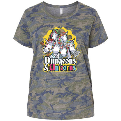 Ladies Curvy Jersey - B4WWDSAW - Vintage Camo - 5