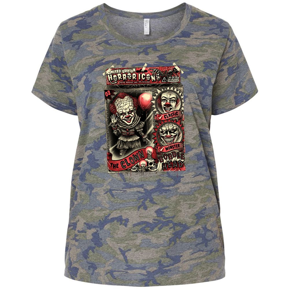 Ladies Curvy Jersey - HCAKBNUR - Vintage Camo - 5