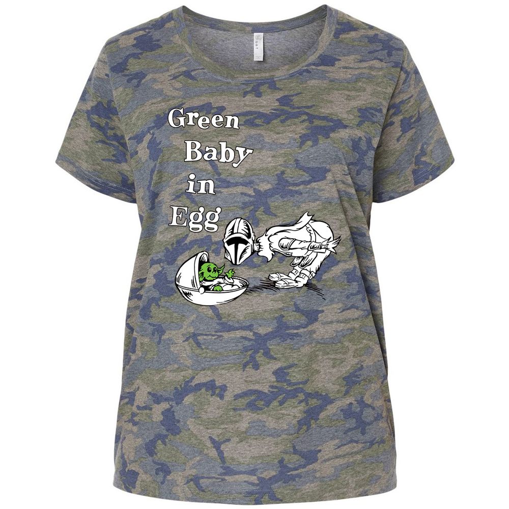 Ladies Curvy Jersey - MKXLS4KW - Vintage Camo - 5