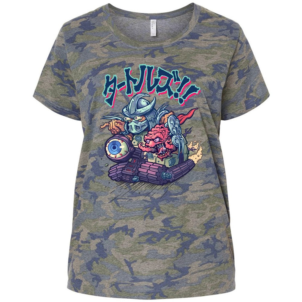 Ladies Curvy Jersey - TP48MXVD - Vintage Camo - 5