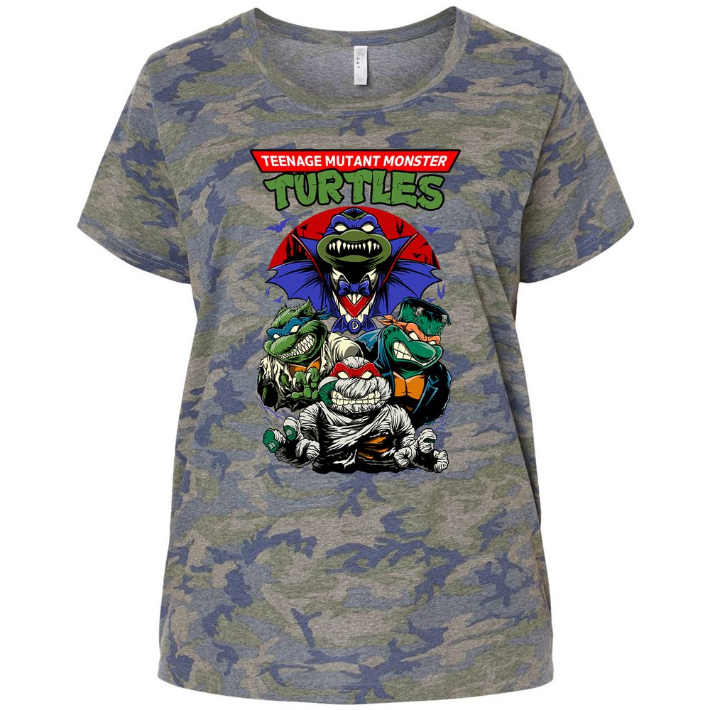 Ladies Curvy Jersey - J3FLZ7KL - Vintage Camo - 5