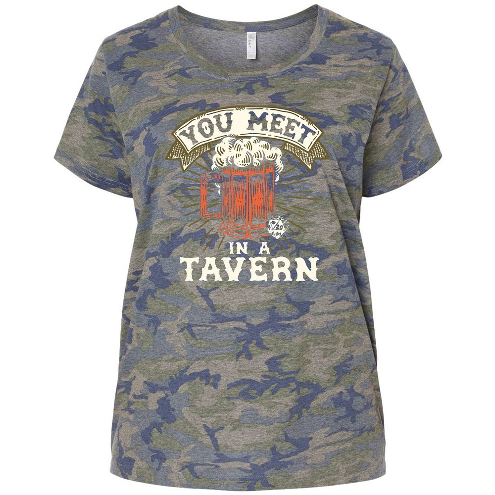 Ladies Curvy Jersey - PCX96K4P - Vintage Camo - 5