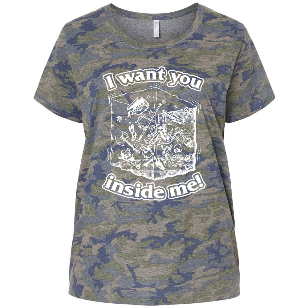 Ladies Curvy Jersey - 7ZKWE686 - Vintage Camo - 5