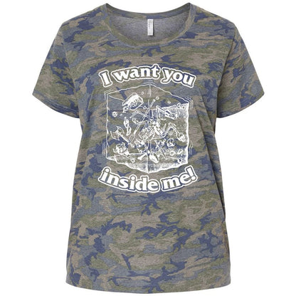 Ladies Curvy Jersey - 7ZKWE686 - Vintage Camo - 5