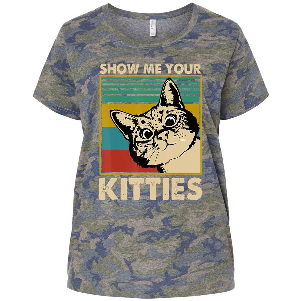 Ladies Curvy Jersey - C4N7VGJM - Vintage Camo - 5