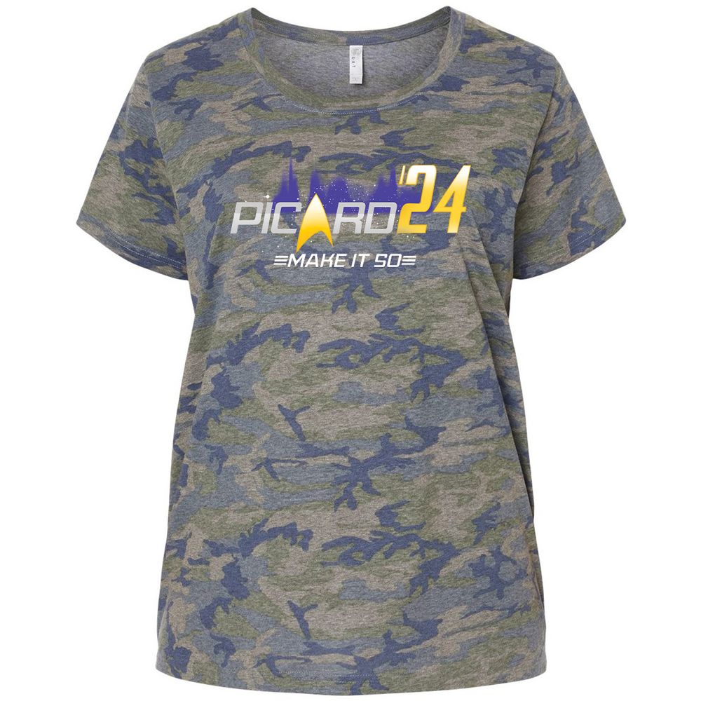 Ladies Curvy Jersey - RC333X4B - Vintage Camo - 5