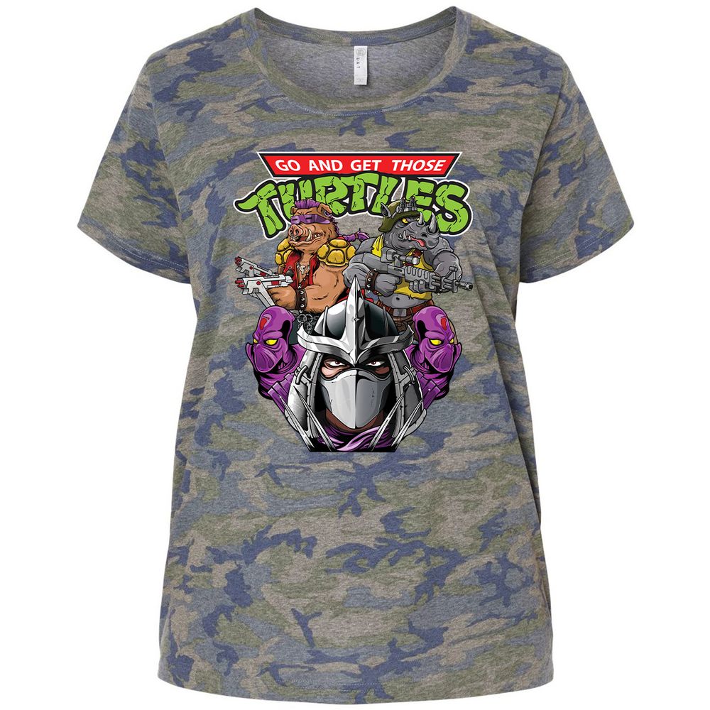 Ladies Curvy Jersey - D6QKMHF6 - Vintage Camo - 5